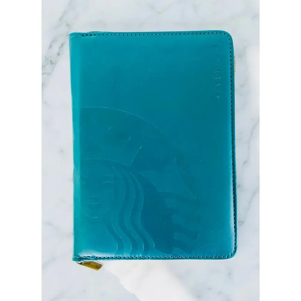 2019 Starbucks Mermaid Phillipines Green Teal Travel Organizer New Years Book